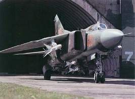 Un MiG-23ML perteneciente a la Fuerza Aйrea Polaca