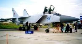Un MiG-31BM en la exposiciуn MAKS '99 (AirShow), Rusia