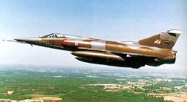 Un Mirage 5, fabricado a encargo de Israel