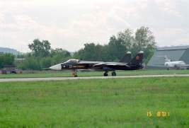 Un S-47 en la exposicion MAKS 2001 (AirShow), Rusia